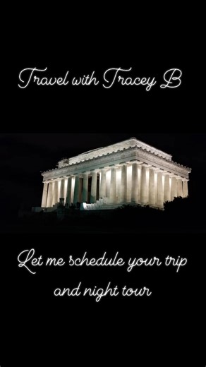 ✨ Washington D.C. shines brightest after dark! ✨ Experience the Nation’s Capital like never before — where the monuments glow, the history feels alive, and every stop takes your breath away. 🇺🇸 Join me for a Night Tour of the D.C. Monuments and see the city in a whole new light! 🌃 DM me or click the link in bio to start planning your next adventure. 💫 Travel with Tracey B — your small-town travel agent bringing the world a little closer. #TravelWithTraceyB #WashingtonDC #MonumentTour #DCTour