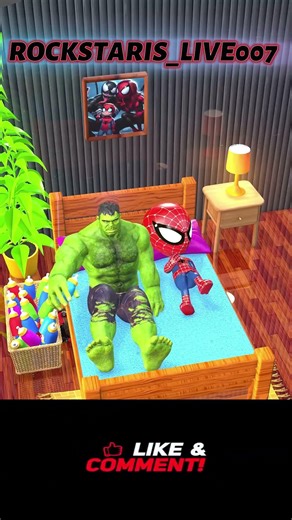 Lil Pool’s Secret Hideout 😂🛏️ #gta #shorts #funnyanimation #gtav #spiderman #hulk #funny