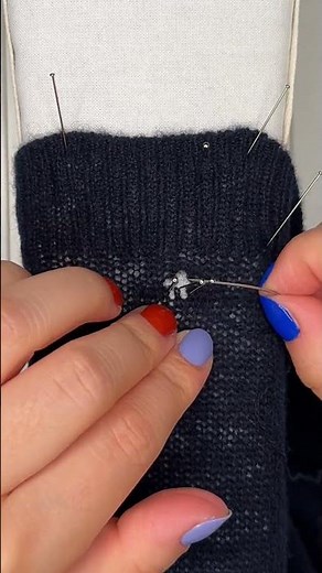 Invisible mending: seamless repair for cashmere sweater holes