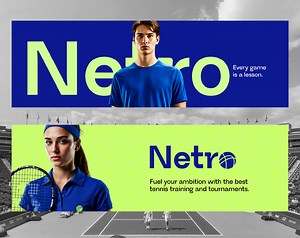 Netro Tennis Club – Sports Brand Identity Design - Seth Taiwo