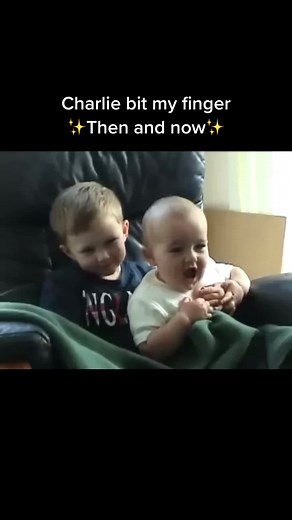 Charlie not my finger ✨then and now✨ #charliebitmyfinger #foryou #youtube #meme