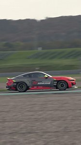 Testing a high-performance Mustang on the track