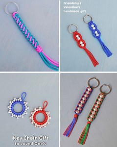 377K views · 14K reactions | 4 GIFTS | DIY key chain gifts | Arts&Crafts | Facebook