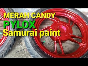 Cat Velg Motor Warna Merah CANDY _ Tri Seff