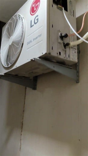 Lg inverter model AC installation #airconditioner #youtubeshorts #installation #viral #shorts