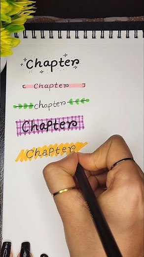 Chapters Headings!!😍❤️|Heading ideas for notes #shorts #artlover #ytshorts