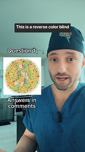 5.3M views · 26 reactions | Color vision deficiency affects 8% of men. Most people don’t know they have it. #colorblind #eyetest #colorvision #doctor #medical | Dr.Z Neurosurgery | Facebook