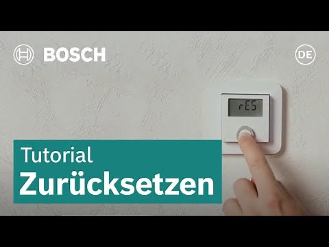 Zurücksetzen des Raumthermostats (Fußbodenheizung) | Bosch Smart Home