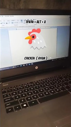 Shortcut Chicken ( Ayam ) || Microsoft Word #shortcut #chicken #ayam #microsoft