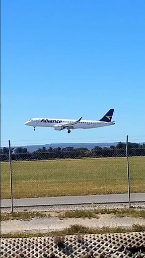 Alliance Airlines Embraer E190AR (VH-A2F) landing at Adelaide Airport