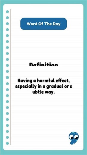 Word of the Day: Pernicious