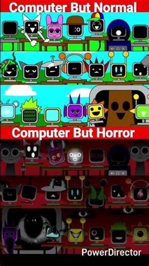 Sprunki Mr fun Computer vs Sprunki Mr fun Computer Horror #shortvideo #shortsviral #shots