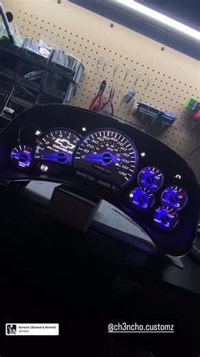 White and Blue Color combo Never Fails‼️ #instrumentcluster #foryoupage #California #USSPEEDOGAUGES