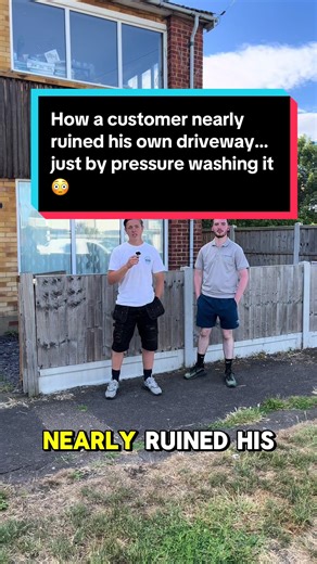 Pressure Washing Gone Wrong: Driveway Disaster Story