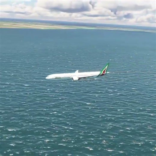 Perfect Landing at Remote Italian Coast | Flight Simulator #gaming #aviation #shorts