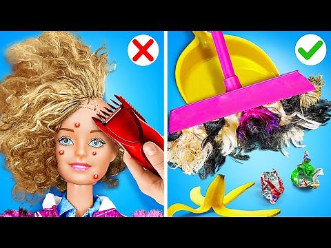EXTREME BARBIE BEAUTY MAKEOVER 🤩🎀 Cute Miniature Crafts & Tiny DIY Ideas by 123 GO!