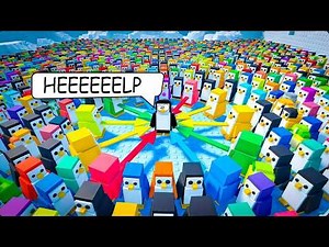 100 Players in Roblox Knockout 🐧| Funny Moments (Memes)