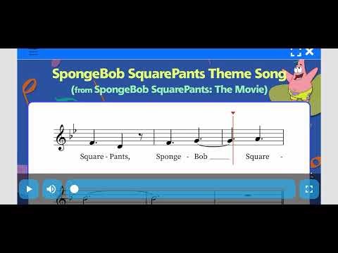 SpongeBob SquarePants Theme Song (Music Notation 7th Grade program)