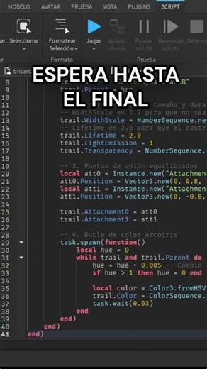 ¿Cómo hacer este RASTRO RGB en ROBLOX? 🌈✨