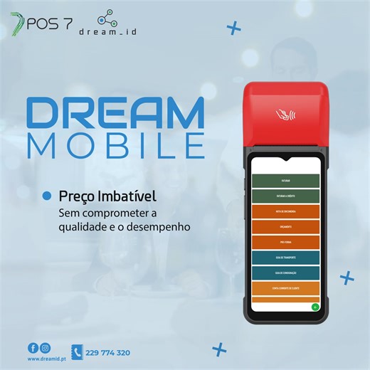 O Dream Mobile é um software de faturação móvel, certificado e intuitivo, criado para negócios que valorizam a mobilidade e a flexibilidade. ✅ Solução acessível ✅ Impressora integrada ✅ Sistema compacto e com uma interface intuitiva ✅ Emissão de todos os tipos de documentos ✅ Envio automático de faturas e SAF-T por email ✅ Autonomia de até 10 horas de utilização ativa Fale connosco e descubra como podemos ajudar a sua empresa a evoluir. 🙂📟📠🖥🙂 #dreammobile #dreamid #sistema #tecnologia #soft