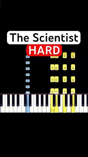 The Scientist 🧑🏻‍🔬 (HARD Piano Tutorial) | (Coldplay) #shorts #piano #tutorial