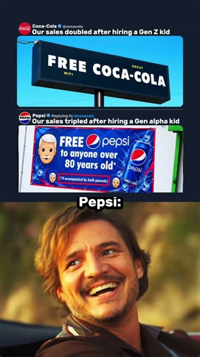 Coca-Cola and Pepsi signs 💀