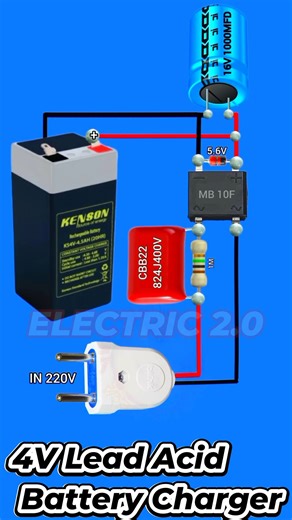 35K views · 204 reactions | DIY 4V Lead Acid Battery Charger | Electric 2.0 | Facebook