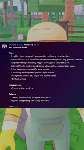 Garden Horizons Bug Fixes & More Secrets?! #roblox #gardenhorizons