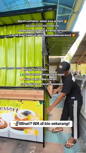 Booth Container Solusi Jualan di Area Sempit