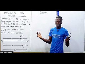 Simple Supported Beam Under Load & Maximum Deflection | Macaulay's Method