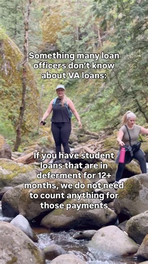 If the student loans are deferred for less than 12 months & show no payment amount, we would calculate 5% of the balance & divided by 12. This comes out to roughly 0.416% of the balance monthly. | Reanna McGovern (Walls) | Facebook