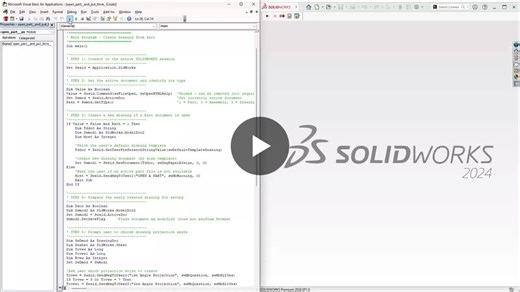 SOLIDWORKS VBA Macro Automates Drawing Creation | Purushotham C posted on the topic | LinkedIn