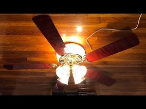Hometrends Lighted Housing Ceiling Fan 52" (Rosewood 5 Blades)