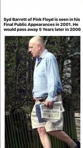 The FINAL Photo of SYD BARRETT #death #music #pinkfloyd #sydbarrett #rock #singer #icon #history