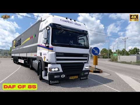 ETS2 | Realistic Driving | DAF CF85 FT 540 | Snowy Moon | #ets2 1.56