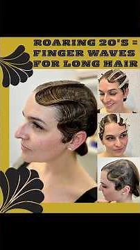 Finger Waves Long Hair. Roaring 20's Style