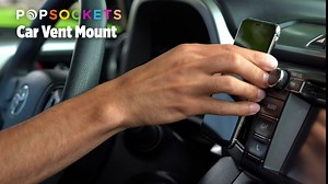 PopSockets Phone Mount for Car, Car Vent Phone Mount - Black