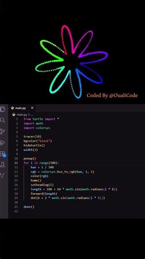 🔥💓 #python #oualicode #correctcoding #javascript #programming #coding #graphics