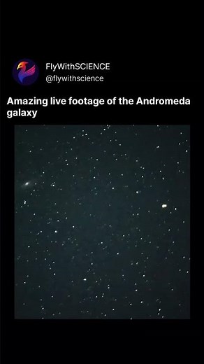Amazing live footage of Andromeda galaxy #space #trending #shorts