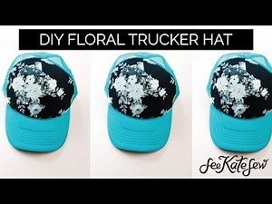 DIY Trucker Hat Tutorial | Custom Fabric Hat DIY with template