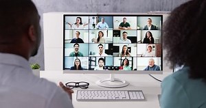 Online Video Conference Meeting On Tablet Stock Footage Video (100% Royalty-free) 1099847093 | Shutterstock