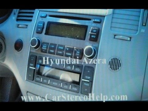 Hyundai Azera Stereo Removal = Car Stereo HELP