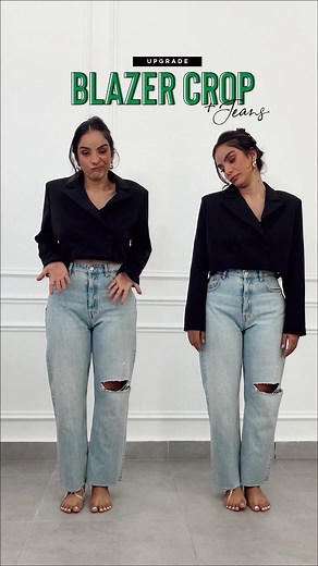 Monday Inspo: Cropped Blazer Jeans Outfits by Glency