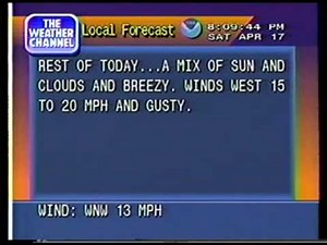 Local Forecast - Apr. 1993 - Weather Star 4000