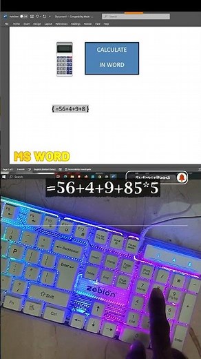 How to Calculate Inside MS Word (Quick Hack!) 🖥️💡