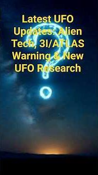 Latest UFO Updates/Alien Tech, 3I/ATLAS Warning & New UFO Research #LuisElizondo#TulsiGabbard