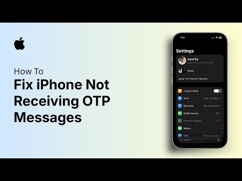 How to Fix iPhone Not Receiving OTP Messages