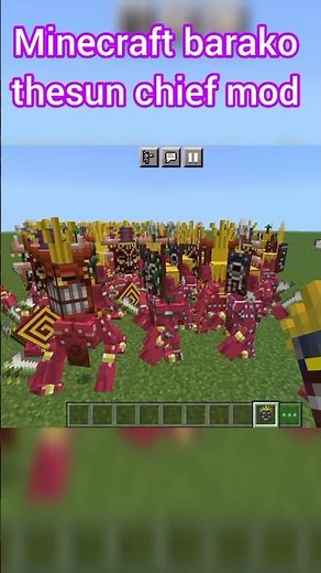 BEST MOD FOR MINECRAFT PE BARAKO THE SUN CHIEF MOD #YOUTUBESHORTS #MINECRAFT #MODS #SHORTS