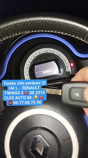 Toutes clés perdues (0 clé ) . RENAULT TWINGO 3🚘 DE 2015 Intervention a domicile 🏠 ,Programmation d 'une nouvelle clé avec télécommande 🔑 . CLES AUTO 68 🔑🚘 PROGRAMMATION CLÉS AUTO MULTI MARQUES 64 RUE LAURENT MULHOUSE N'hésitez pas à nous contacter pour un devis au: ☎️ 06.17.68.75.90 | Clés Voitures Mulhouse