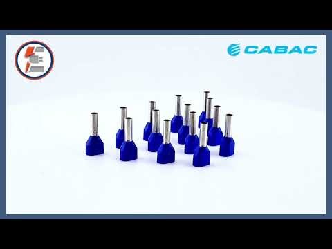 CABAC BLPT250 Bootlace Twin Cable – 2x2.5mm² Blue Halogen Free (100pcs)